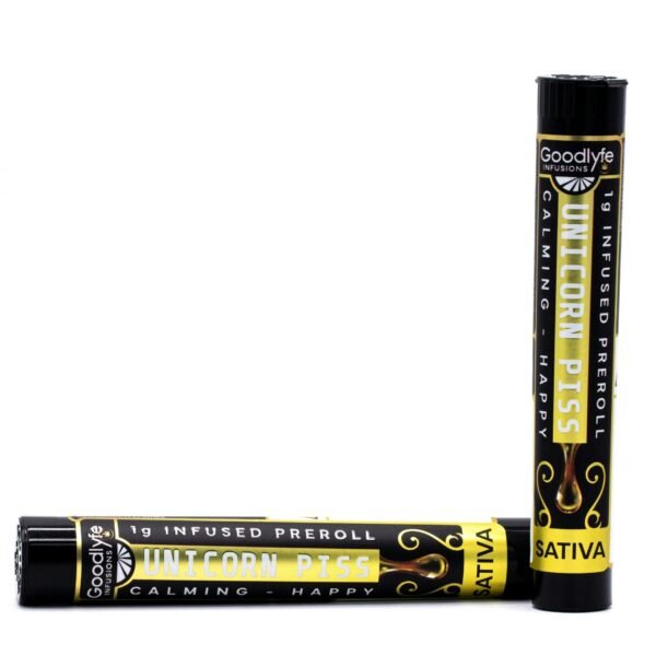 ezgif-10f795c7807400b1-912d732f-d7c8-4963-960a-019a3faab6dc Unicorn Piss Infused 1g Preroll - Sativa | Goodlyfe